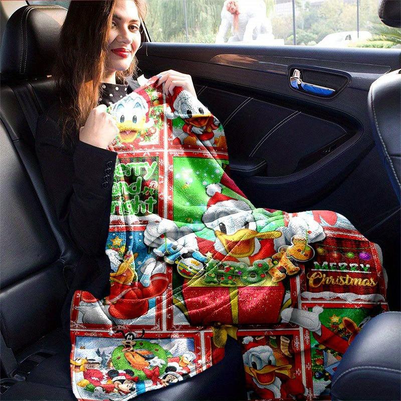 1pc Cartoon Characters Printing Flannel Blanket Ideal for Travel Sofa Beds and Home Decor Ideal Birthday or Holiday Gift Available for All S