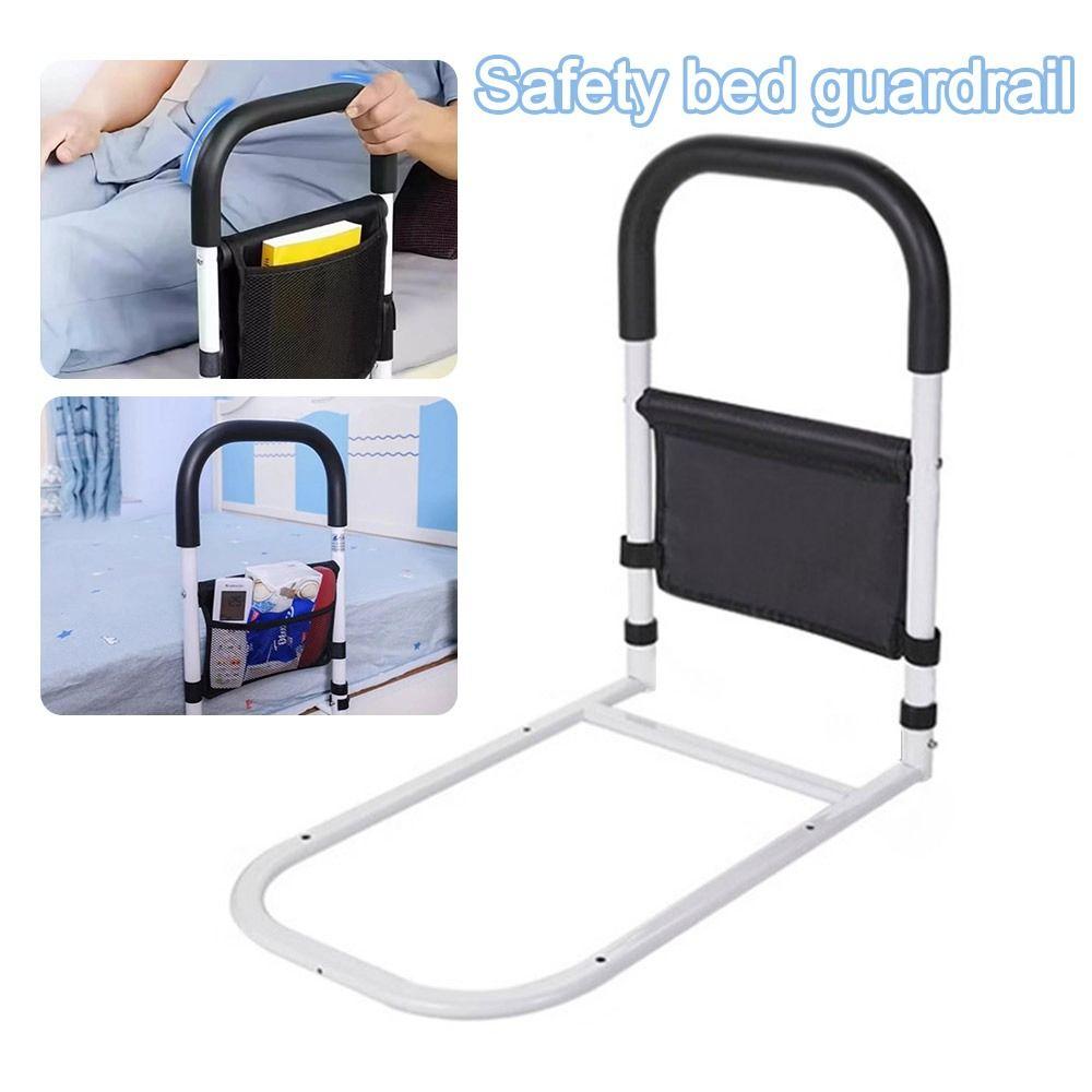 Anti-fall Elderly Assist Bar With Storage Bag Safety Bed Guardrail Assist Frame  for Bedroom