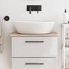 VidaXL Bathroom Countertop 60x40x1.5 Cm Solid Beech Wood 355986