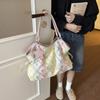 Women Denim Star Tote Bag, Large Capacity Casual Shoulder Bag Y2K Style Vintage Handbag for School, Daily & Travel With Star Pendant