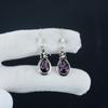Beautiful Amethyst Gemstone Earrings, 925 Sterling Silver Earring, Handmade Boho Silver Jewelry Dangle Earrings, Engagement Gift
