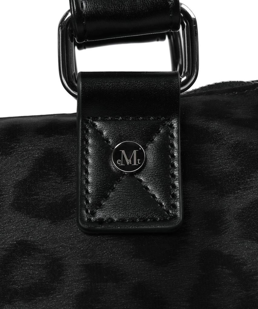 Mucent Lausanne Leopard Print Metal Logo Shoulder Bag Unisex