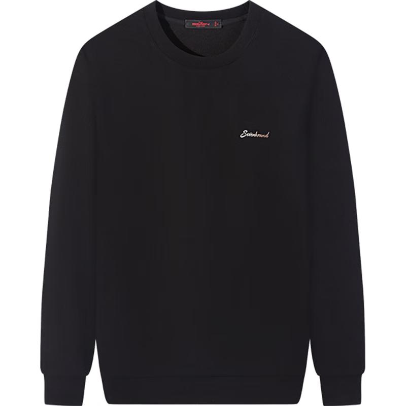 Qipai Men's Jacquard Texture Pullover Sweatshirt