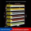 Wall-Mounted Acrylic Cigarette Display with Automatic Pusher