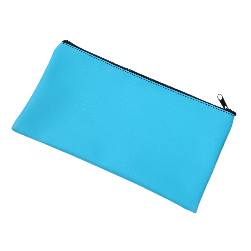 Small Compact Pu Bill Bag PU Leather Money Pouch Travel Cash Deposit Bag  Office Products