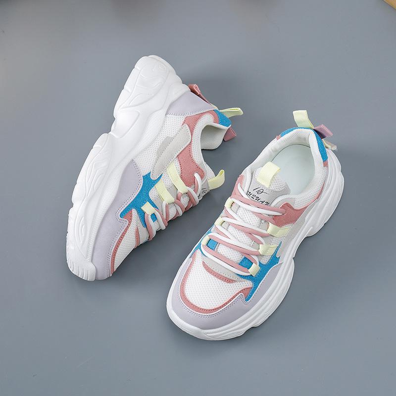 New Women's Shoes Autumn Breathable Daily Sports Heightened Platform Versatile Casual Dad Shoes Student K