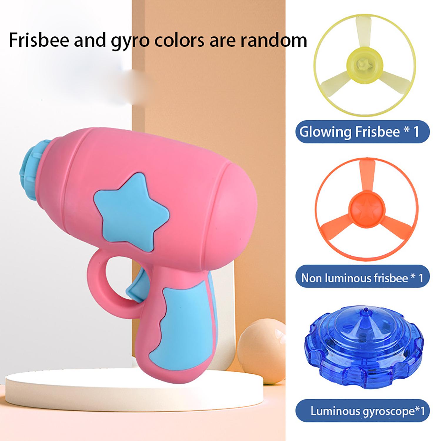 Детские игрушки, светящийся бамбуковый пистолет-катапульта «Стрекоза», вращающаяся флеш-фрисби, интерактивная игрушка, развлечения на свежем воздухе