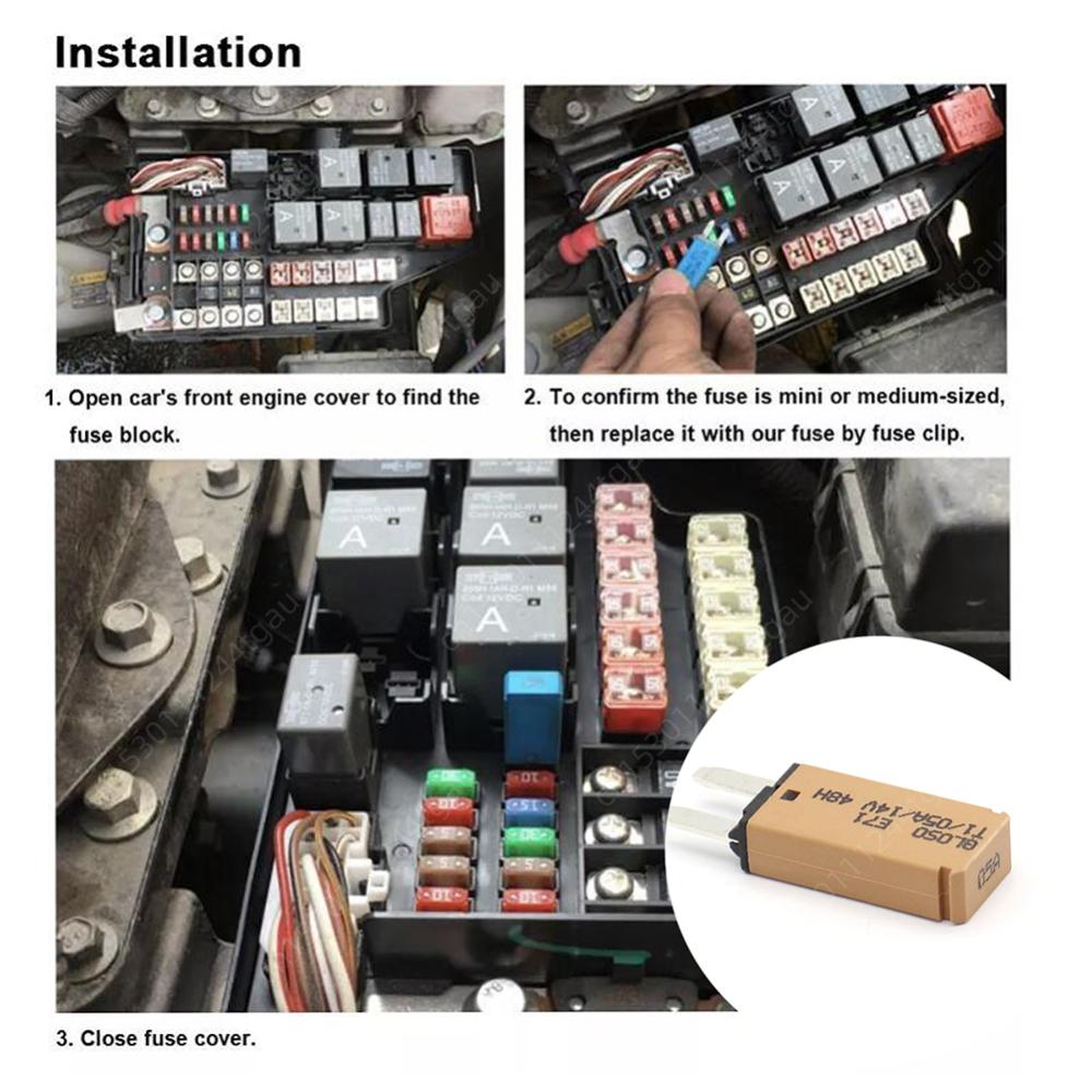 Circuit Breaker Blade Fuse Auto Accessories Reset Fuse Adapter for Car Truck Boat Marine 5A 7.5A 10A 20A 25A DC 28V Circuit Breaker 6