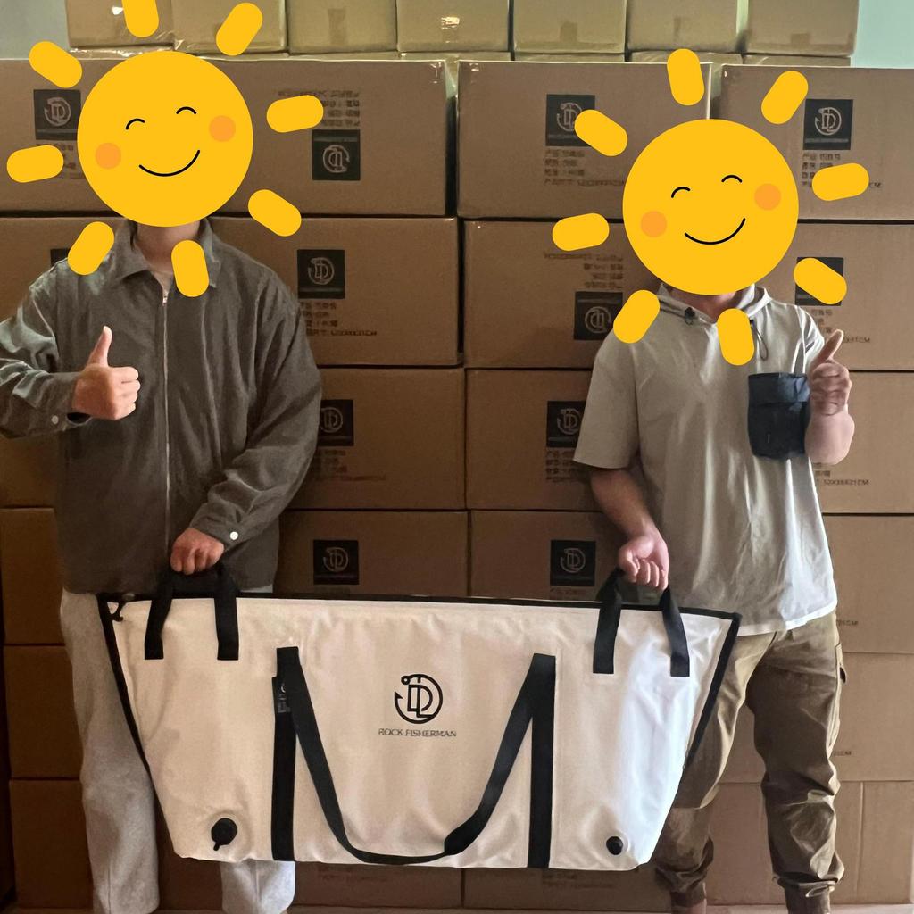 Portable Foldable Fishing Cooler Bag - Insulated & Large, Soft Sided for Tackle and Fish