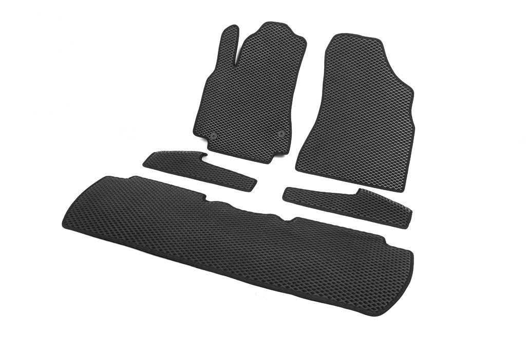 EVA Mats (black) Front -2025 Rear -2025 On Thresholds (5 Pieces) for Peugeot Partner Tepee 2008-2018