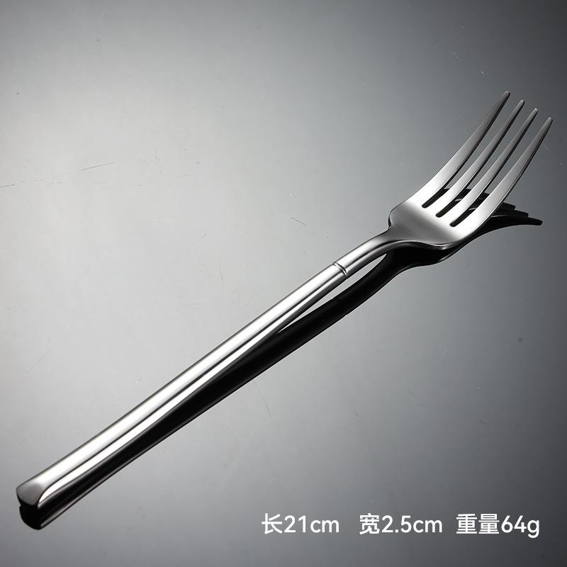 304 stainless steel knife, fork, spoon, western tableware, multi-specification knight mirror polished square handle, company gifts
