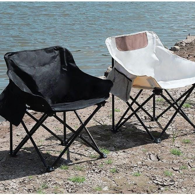 Portable Folding Moon Chair for Camping, Beach, BBQ, and Art Studio