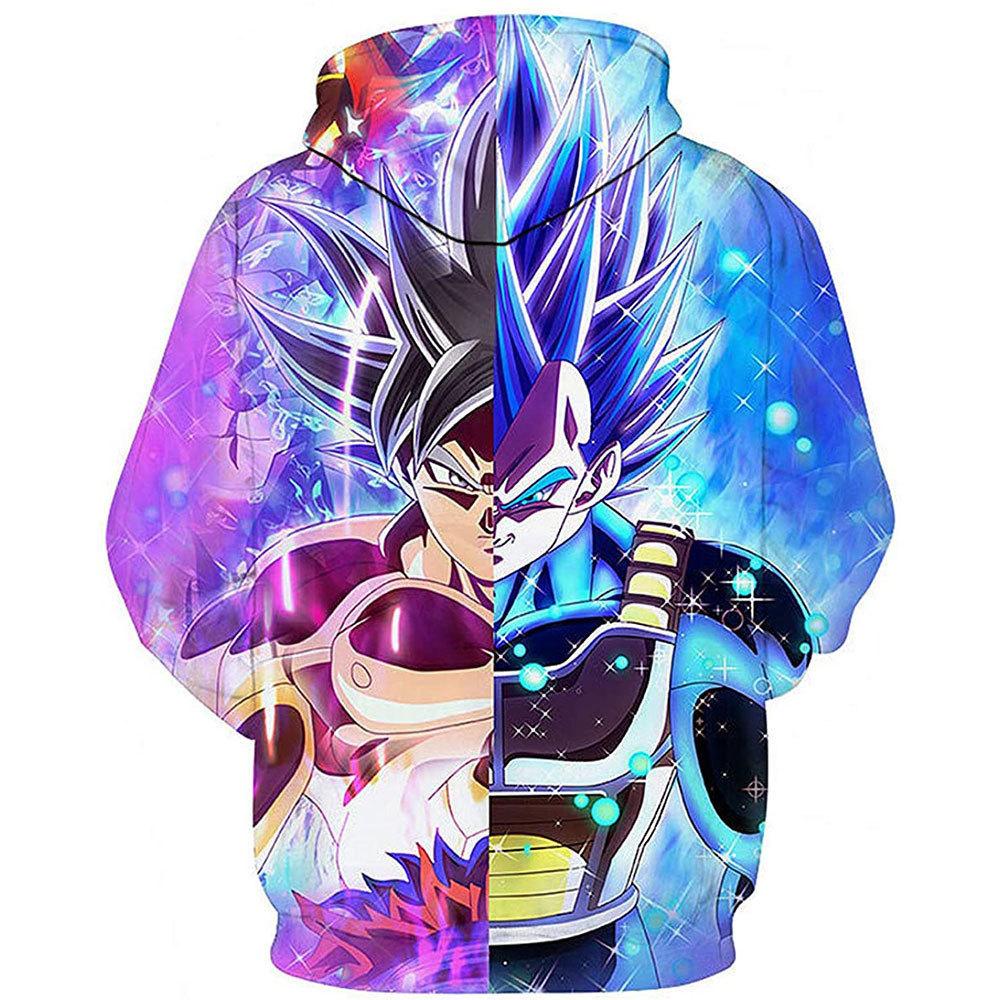 10 Colors Dragon Ball Cartoon Printed Hoodies 2025 Vintage Merch Hoodie Men and Women Hip-hop Sports Pullover Sweatshirt
