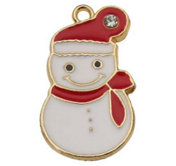 Christmas Drip Oil Jewelry Kit: Santa, Snowman, Bell, Reindeer Pendants for Bracelets & Keychains