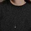 Bottle Pendant Leather Necklace