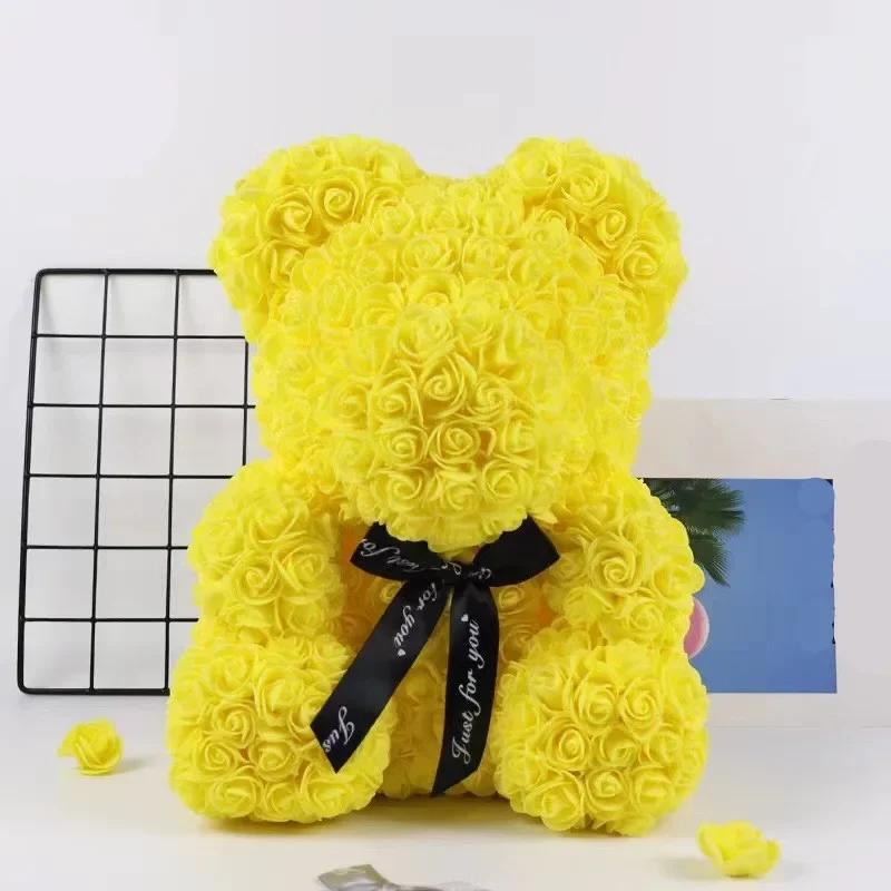 Romantisk ValentinsdagKreativ Evig Blomst Rosebjørn Julegave Rosebjørn Kosebjørn Bryllupsblomstdekorasjon Gave