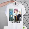 Anime Fairy Tail Kreslený Natsu Erza Gray Lucy Trička Léto Pánské/Dámské Hip Hopové Tričko Streetwear trička Krátký Rukáv Topy