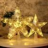 LED Christmas Tree Lights Pentagram Luminous Star Room Decoration Christmas Tree Lights Pendant Drop Omnaments New Year Lights