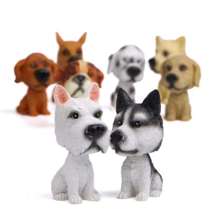 Schnauzer Car Ornament Resin Figurine For Car Interior Decor Gift For Family