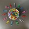 120Pcs/Box Multicolor Paper Clip Metal U-shaped Buckle New Tickets Photo Binder Clips