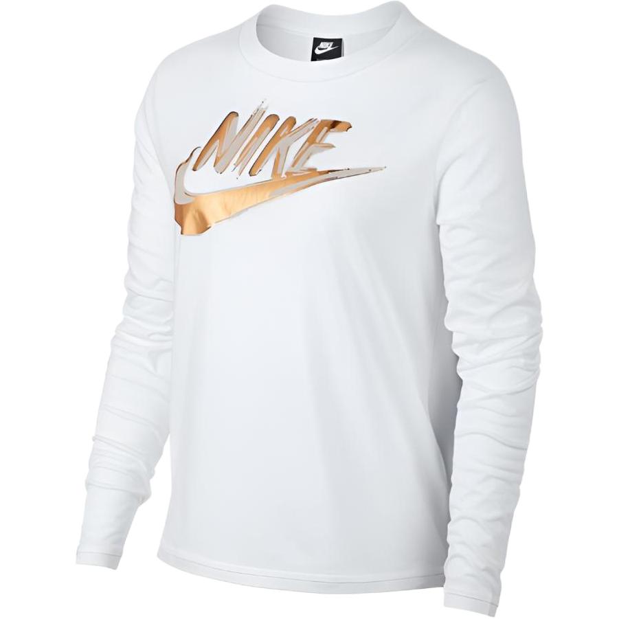 Nike Drop Shoulder Sleeve T Shirt Women s White 939349-100 L