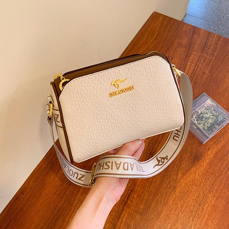 Textured bag women's new large-capacity pillow bag fashionable versatile shoulder messenger bag tide