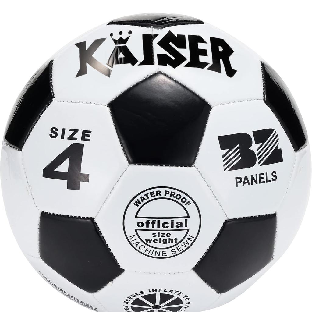 KAISER PVC Fußball Größe 4 Für Grundschüler, Familiensport, KW-140, Training, Freizeit,
