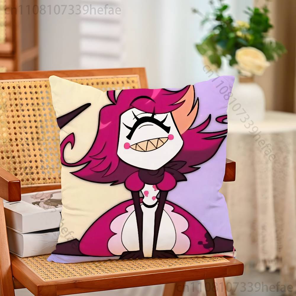 

HHazbin Hotel Niffty Throw Pillow Case For 45x45cm55x55cm30x30cm For Home Bedroom Decoration And Protector 30x30cm