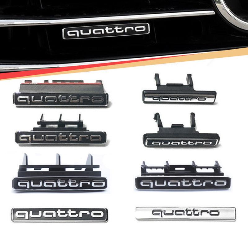 For Wszj8 A4L A5 A6L Q3 Q5 Quattro Front Grille Badge & Rear Trunk Emblem High-End Style Decoration Exterior Upgrade Accessories