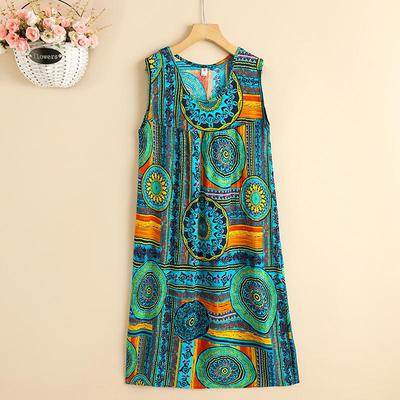 Sommer-Oversize-Kleider für Damen, elegant, lässig, ärmellos, lange Kleider