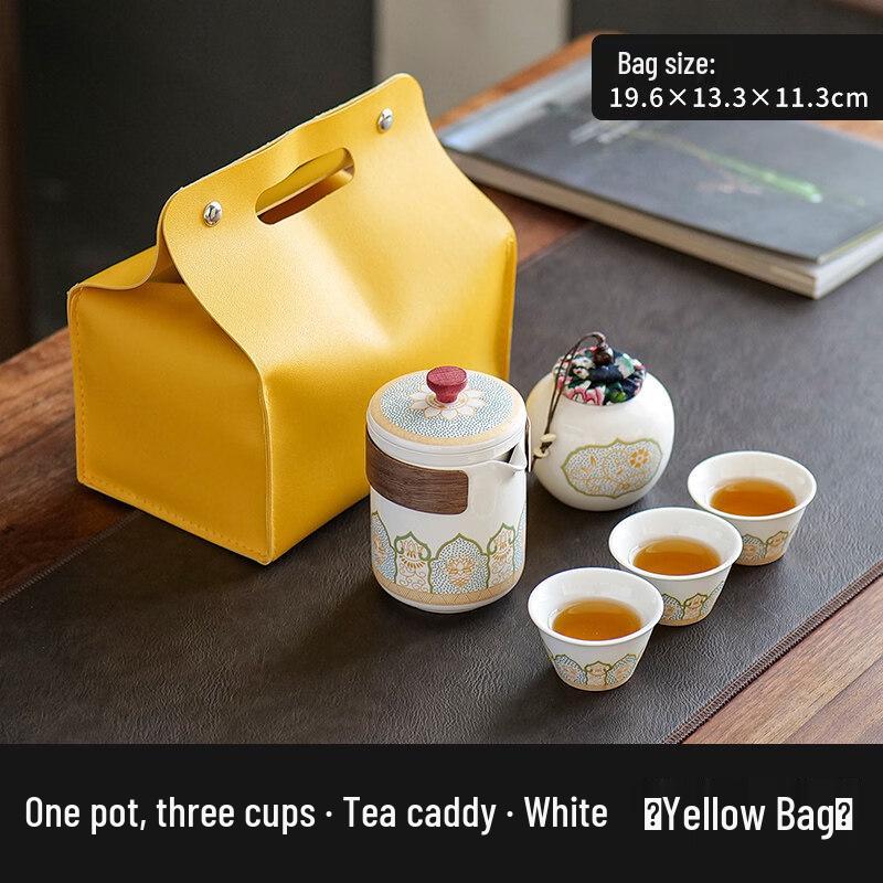 Portable Ceramic Kung Fu Tea Set