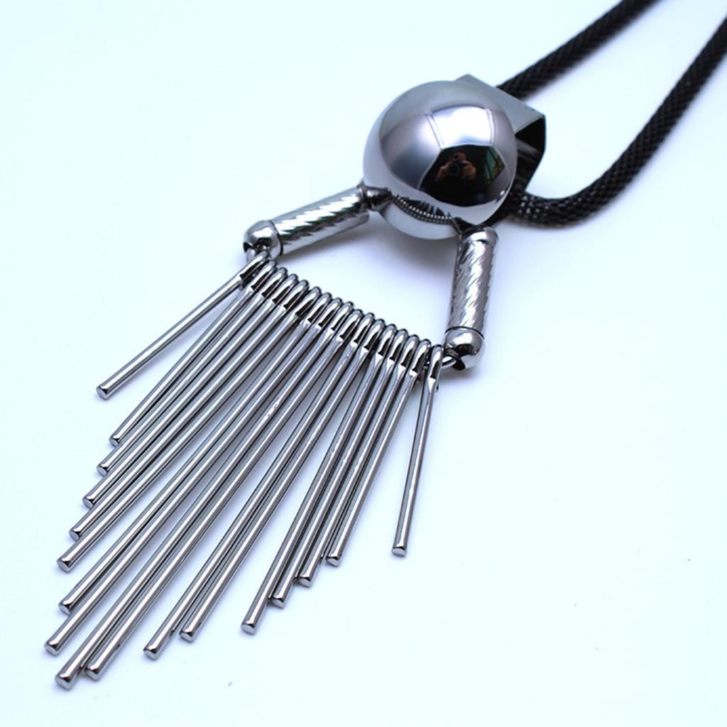 Creative Fashion Sweater Necklace With Tassel Pendant, Long Chain Accessory For Women