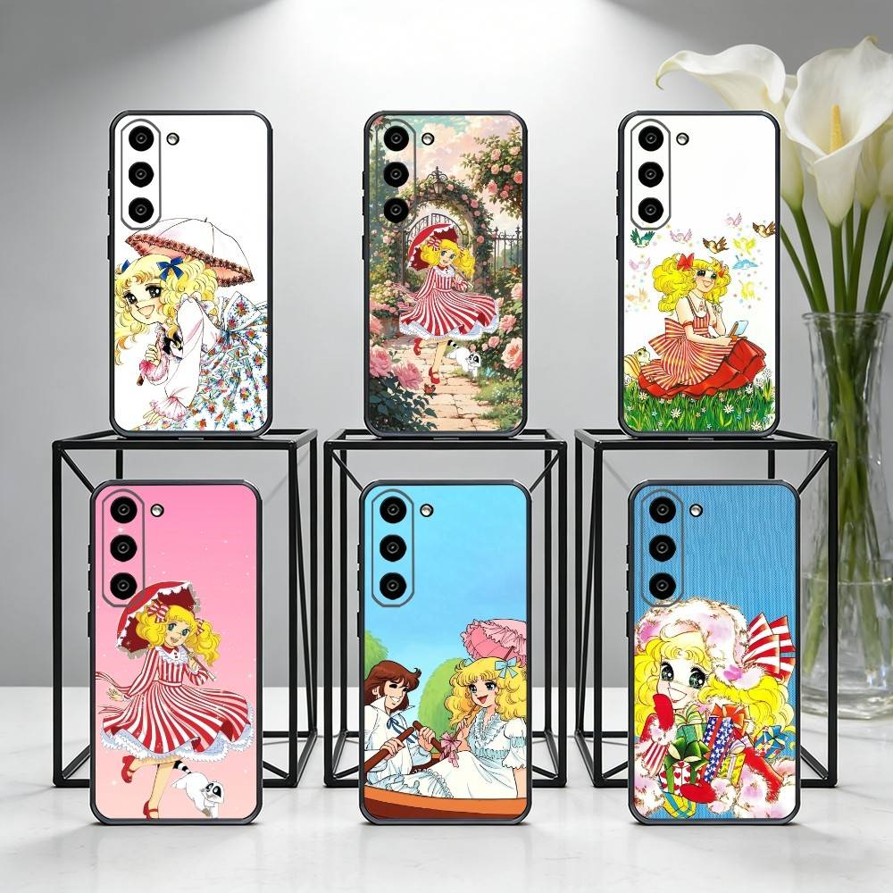 Anime Candy Candy Phone Case For Samsung Galaxy A73,A72,A71,A70,A53,A52,A51,Others Soft Black Cover