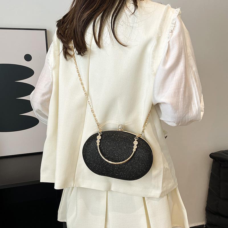 Fashion Acrylic Solid Color Crossbody Bag 2025 Hot Selling Designer Chain Popular Versatile Concise Western Style Shoulder Bag