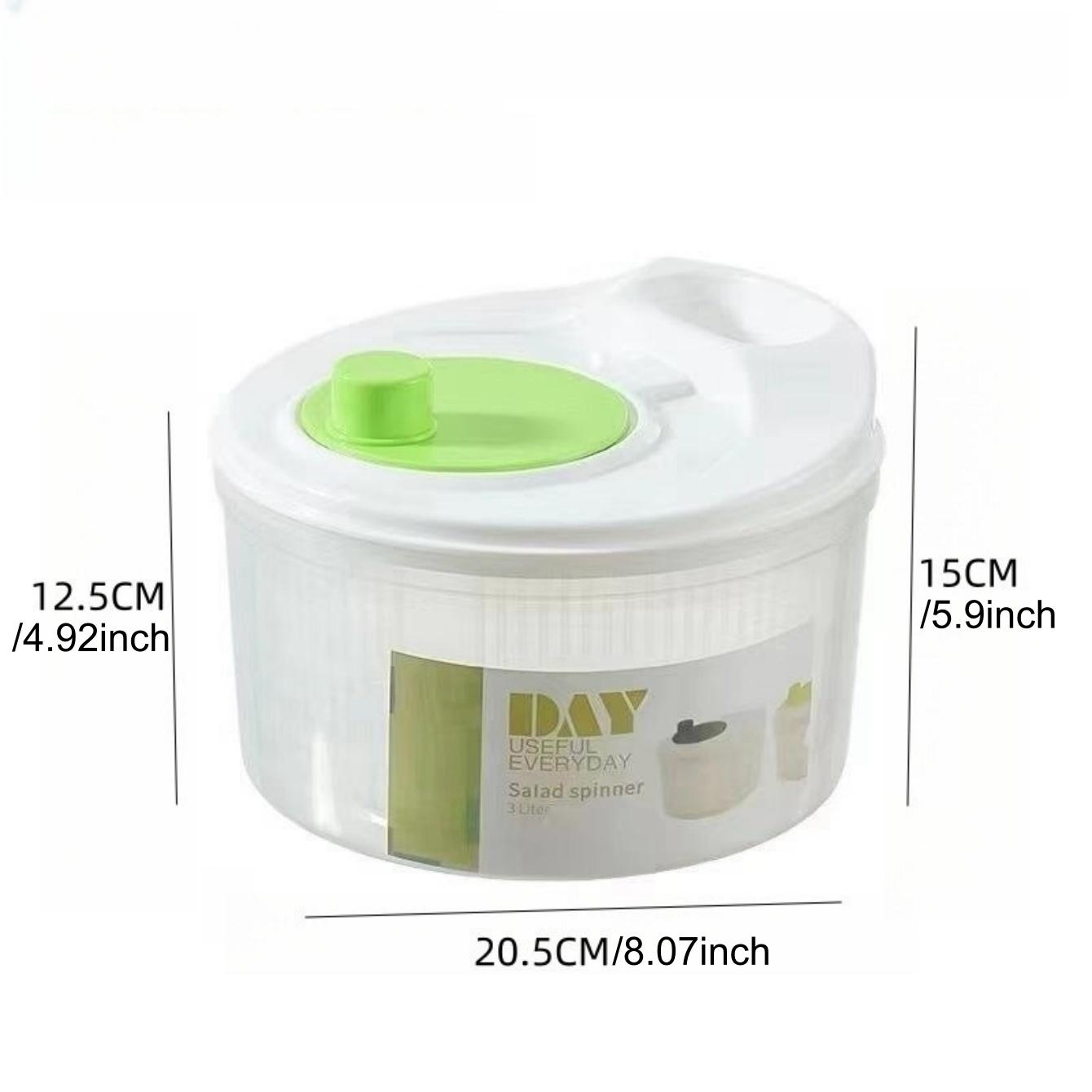 Multi-Functional Salad Spinner, Fruit and Vegetable Washer, Spin and Dry Salad Greens, Lettuce Spinner with Bowl and Mesh Basket зелёный