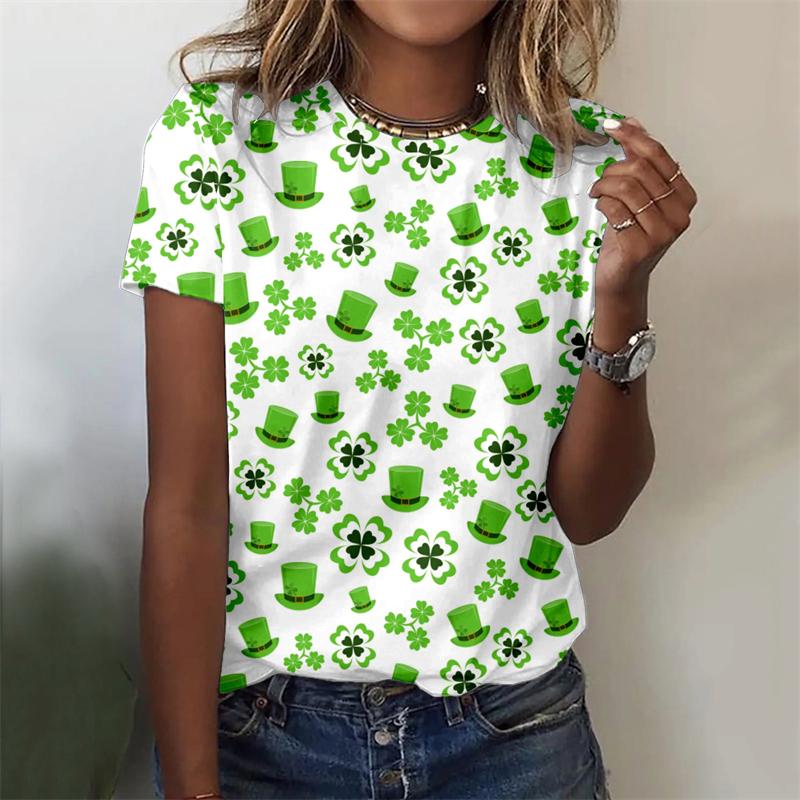 New Women's 3D Printed Short Sleeve T-shirt Women's Valentine's Day Fashion Top Love T-shirt Cute Small Fresh Tees Clothing
