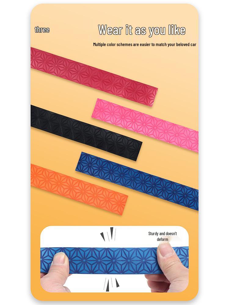 SUKOU Chrysanthemum Handlebar Tape: Anti-Slip, Wear-Resistant, Sweat-Absorbent, Solid Color Grip for Road Bikes