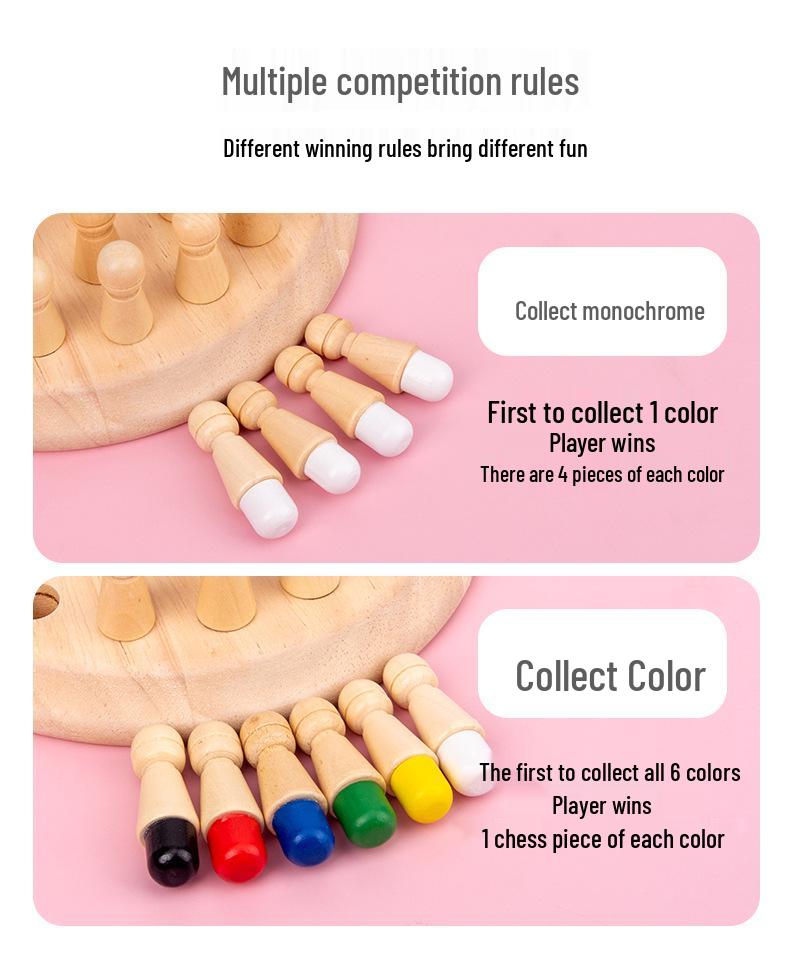 Color Memory Chess: Early Education Puzzle Toy for Children's Observation and Concentration Training