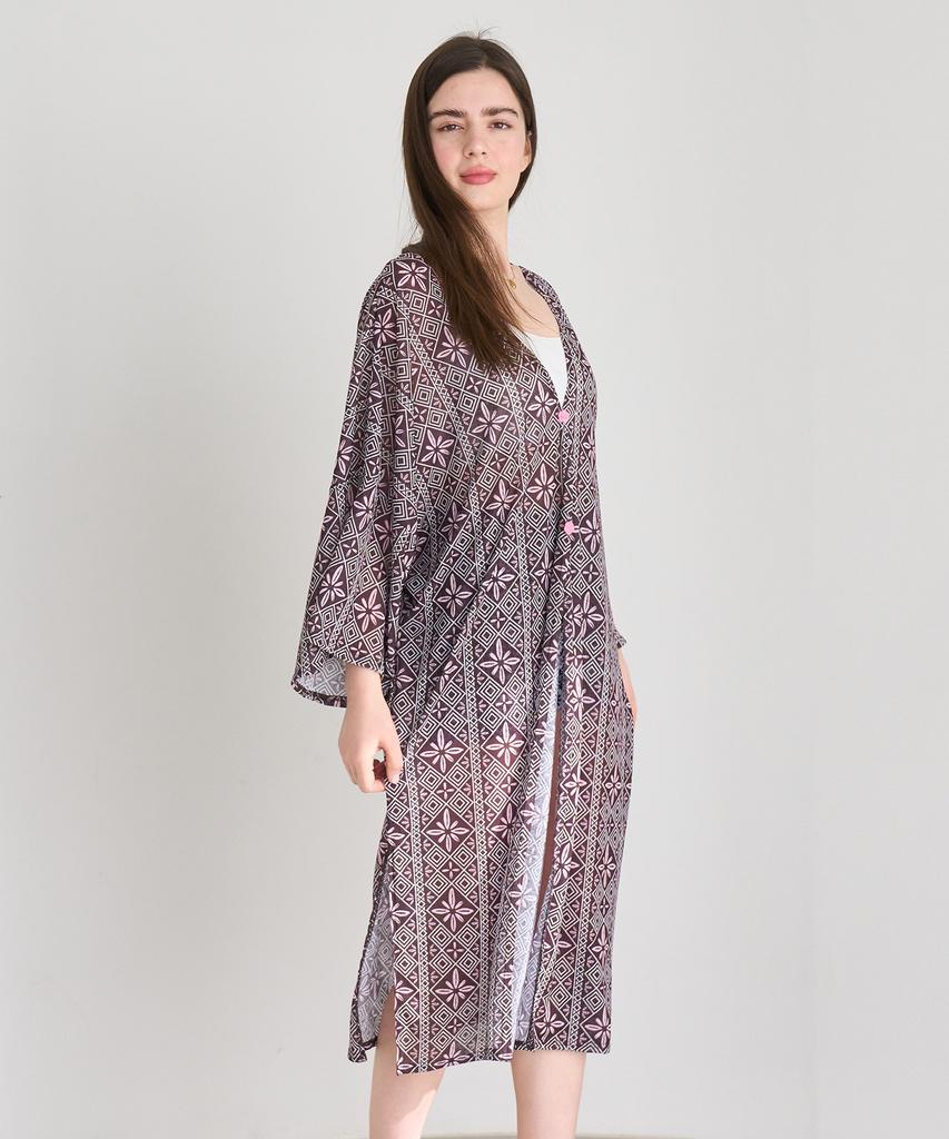 Bonide Rose Button Long Robe Solé