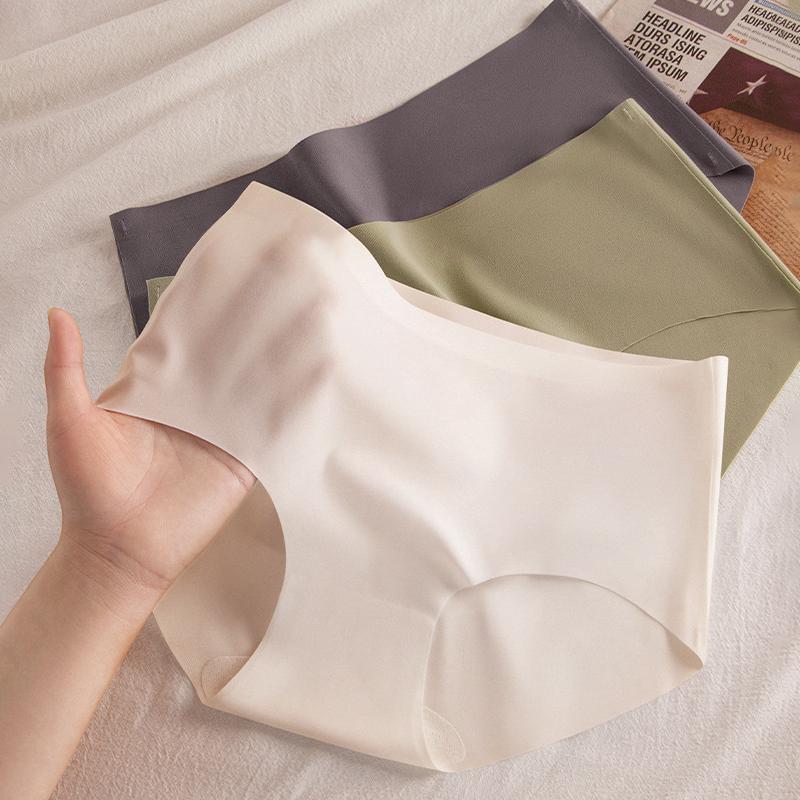 5-Piece Set of Women's Seamless Panties In Solid Colors for Everyday Wear