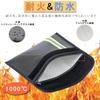 Fireproof Collection Zippered with Reflective Disaster Preparedness Storage Document Storage Valuables for Home and Office Use ELECTRO-WEIDEWORLD Bag,