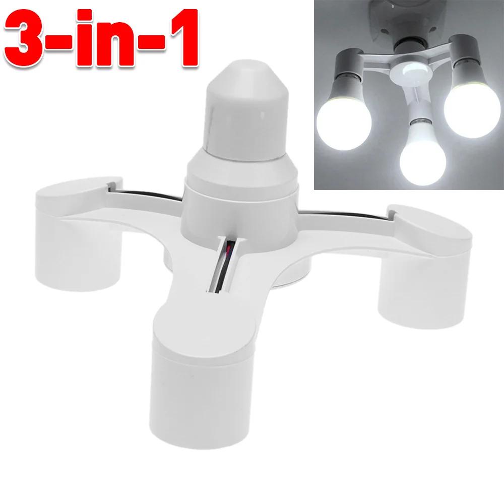 

E27 to E27 LED Bulb Lamp Holder 2 in 1/3 in 1/4 in 1/5 in 1 E27 Base Socket Splitter LED Lamp Socket Light Bulb Adapter Holder E27