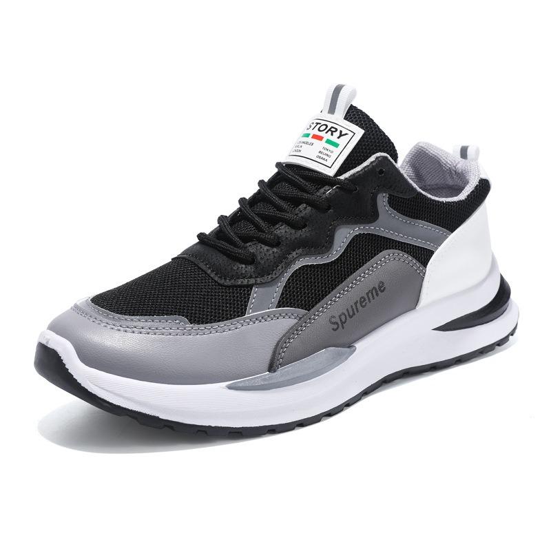 Sneakers herr vår nya skor modetrend vardagsskor enkelskor nät skor herr löparskor
