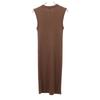 DRWCYS No Sleeve Knit One Piece 1 Brown Women Used