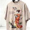 Premium Japanisches Geisha T-Shirt, Vintage Japanisches Kunstdesign, Tokyo Kawaii Streetwear, Baumwollqualität, Säuregewaschen, Tokyo Vintage Shirt