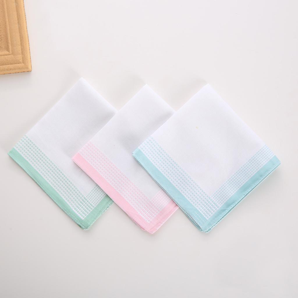 29cm Pure Cotton Women's Square Towel Comfortable Soft Square Towel Pocket Towel Sold In Packs of 12