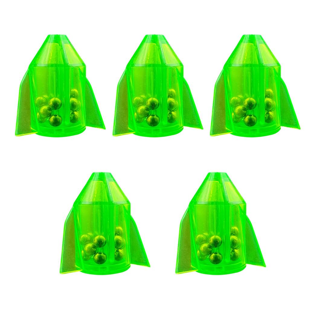 5 Pack Multifunctional Fishing Attractor for Fishing Outdoor Fishing Line Rattles Fishing Attractor with Ringing Beads