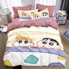 Anime Crayon Shin-Chans Duvet Cover Pillowcase Kids Gift Bedding Set Adult Boy Girl Bedroom Decoration Single Double Large Size
