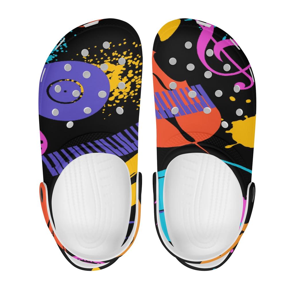 Colorful EVA Garden Shoes Women Men Printed Breathable Slip On Clogs Lightweight Beach Pool Bathroom Sandals Summer Daily Wear