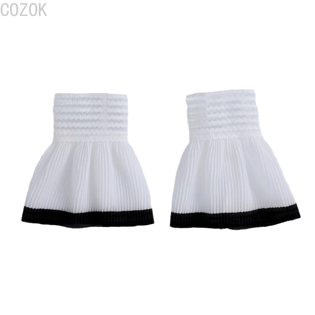 Cross-border Pleated Mesh Lace Sleeves Women's Decorative Cuffs Replacement Fake Sleeves